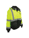 FrogWear® HV High-Visibility Black Interior Winter Bomber Jacket