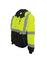 FrogWear® HV High-Visibility Black Interior Winter Bomber Jacket