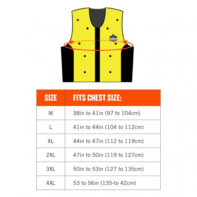 [SA-ERG-126] Chill-Its 6685 Dry Evaporative Cooling Vest
