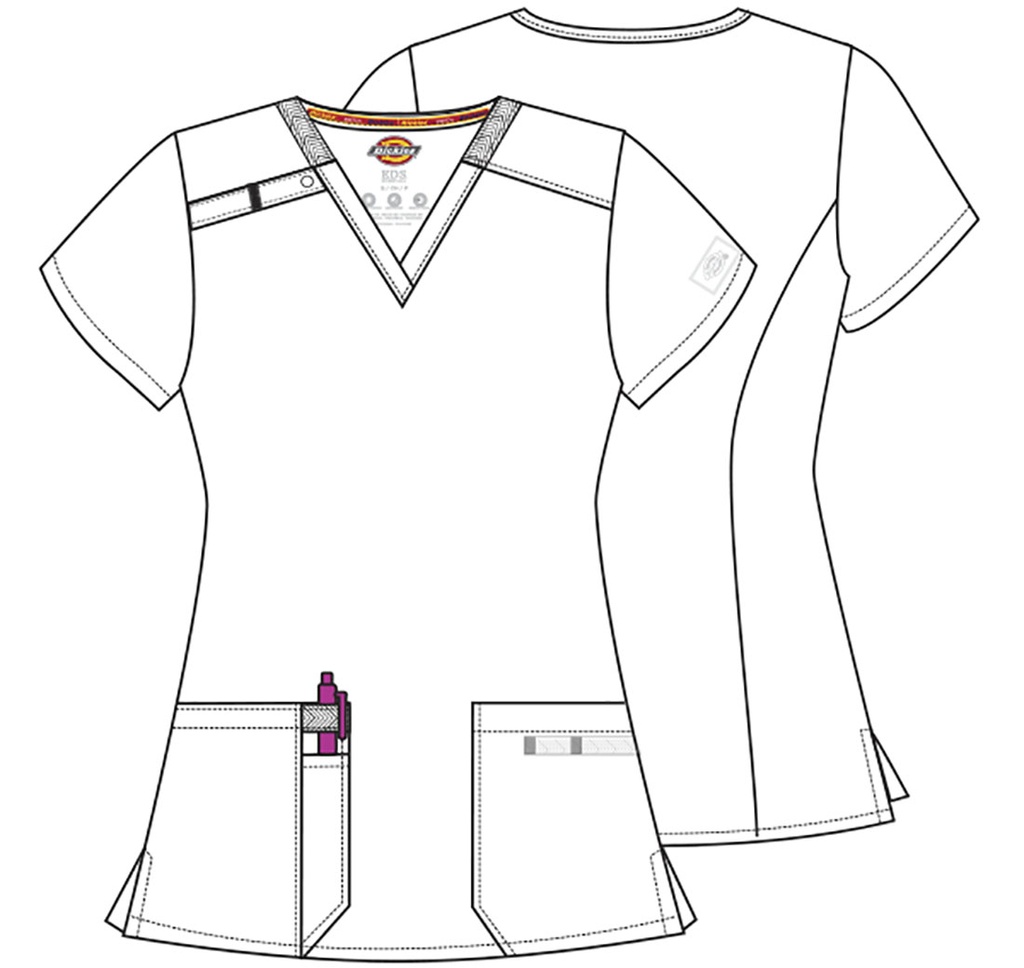 [UF-DK615] Dickies V-Neck Top