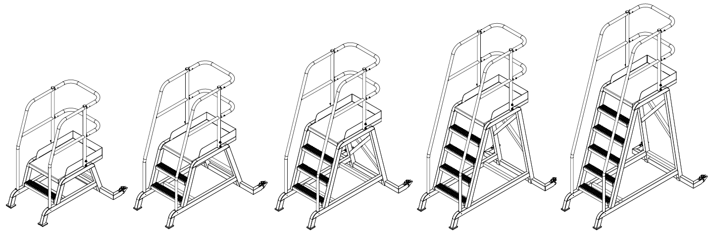 Erectastep TR Series Tilt and Roll Work Platform