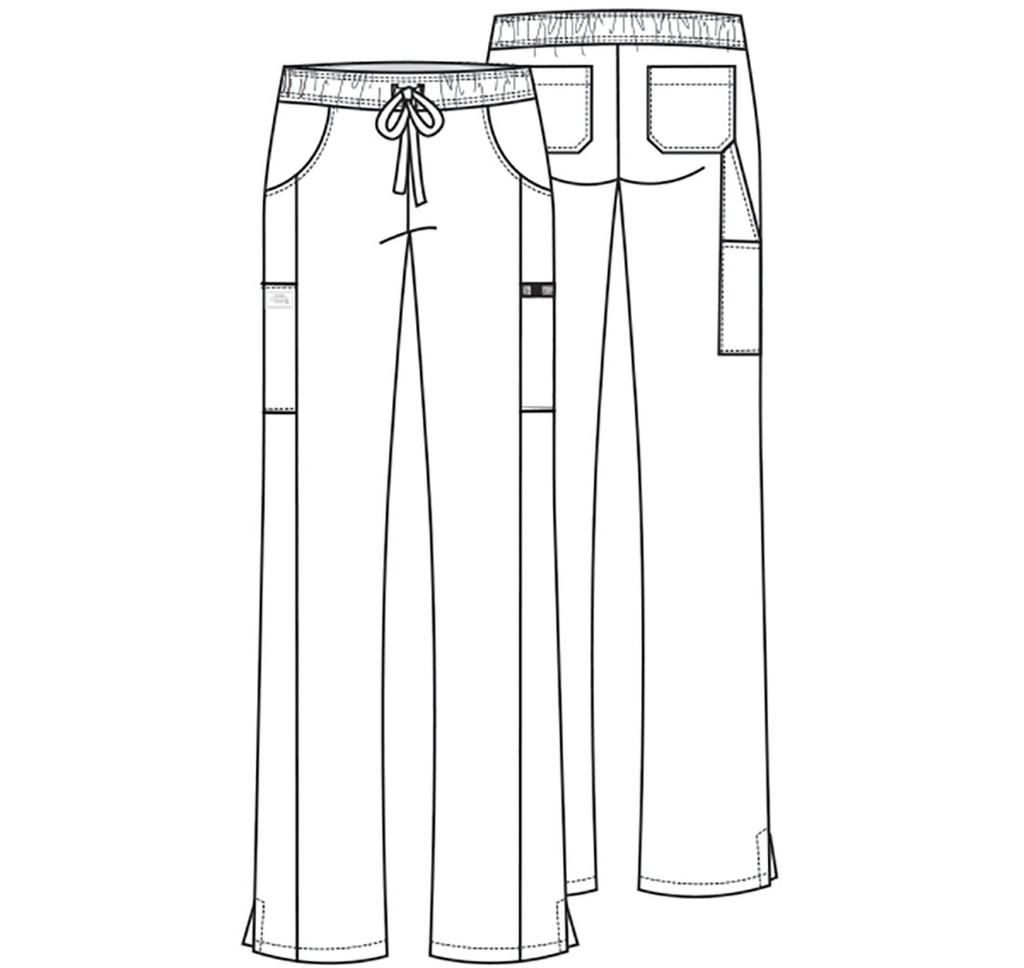[UF-DK010] Mid Rise Straight Leg Drawstring