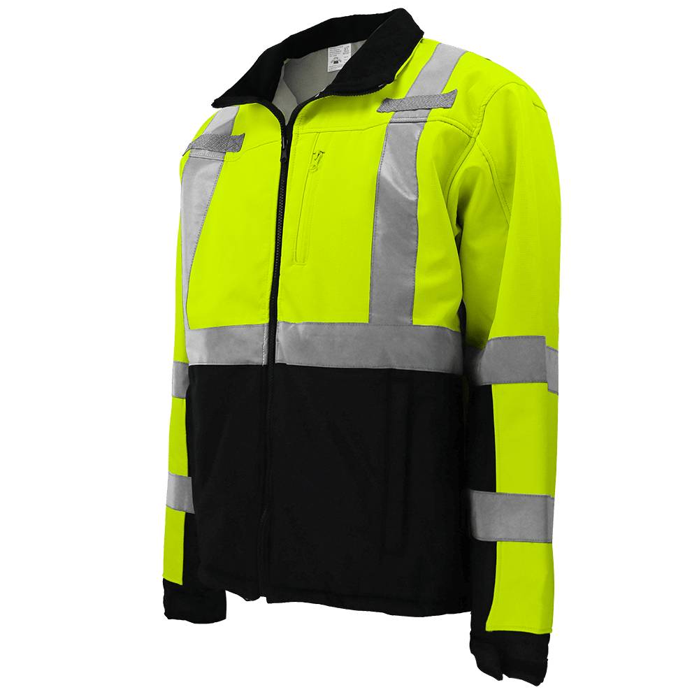 [SA-GLO-SJ1] FrogWear® HV Premium Fleece-Lined Softshell Jacket