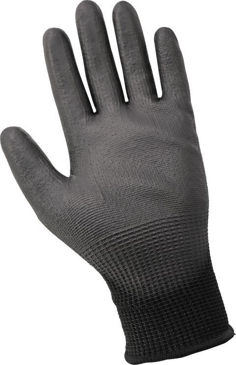 [A-6550-03] 13 Gauge Black PU Coated Cut Resistant A4