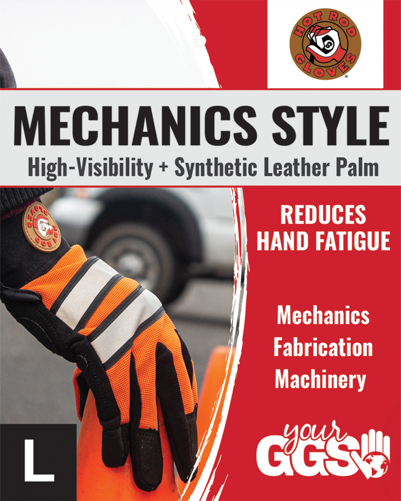 Hot Rod Gloves® High-Visibility Synthetic Leather Glove