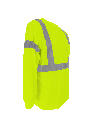 FrogWear® HV Self-Wicking High-Visibility Yellow/Green Long-Sleeved Shirt with Reflective