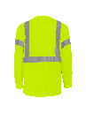 FrogWear® HV Self-Wicking High-Visibility Yellow/Green Long-Sleeved Shirt with Reflective