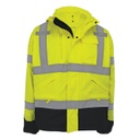 [SA-GLO-P3] FrogWear® High-Visibility Yellow/Green Three-in-One Hybrid Parka