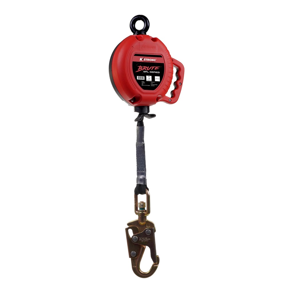 KStrong® BRUTE™ 11 ft. Web SRL with snap hook. Includes installation carabiner (ANSI)