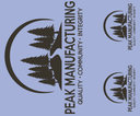 PRINTING-Peak Manufacturing, YOUTH Full Back-WHT