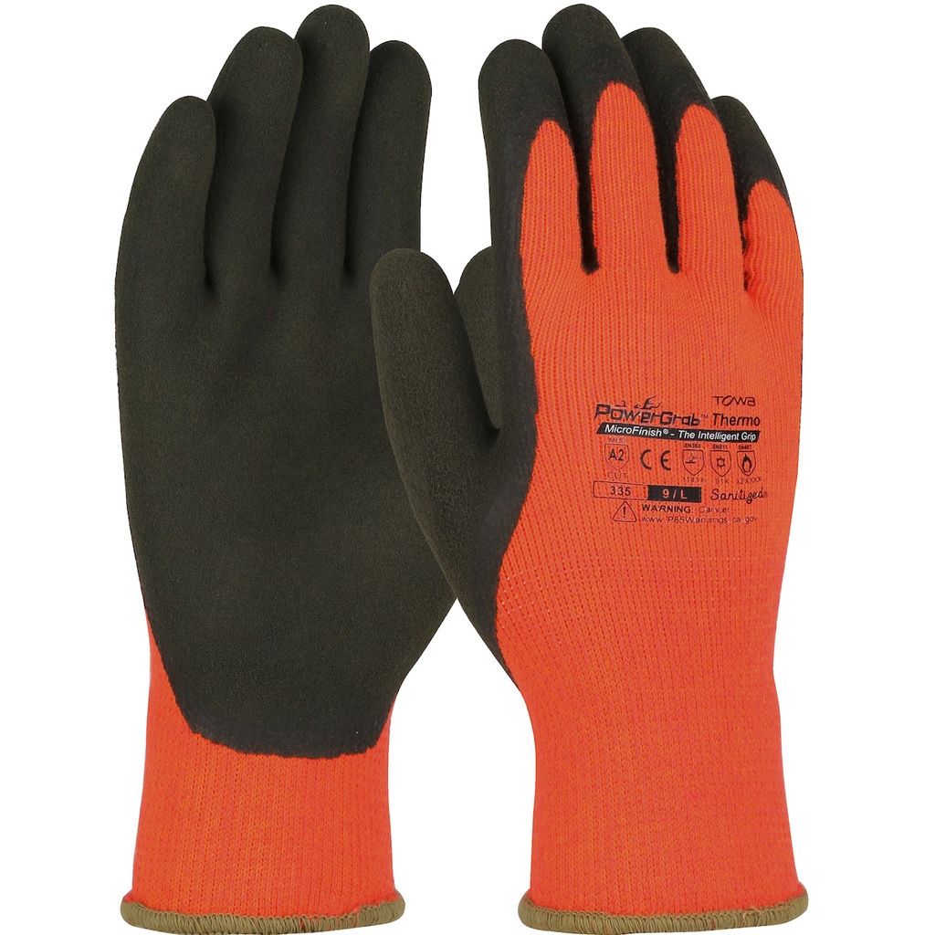 [A-41-1400] PowerGrab™ Thermo Hi-Vis Seamless Knit Acrylic Terry Glove