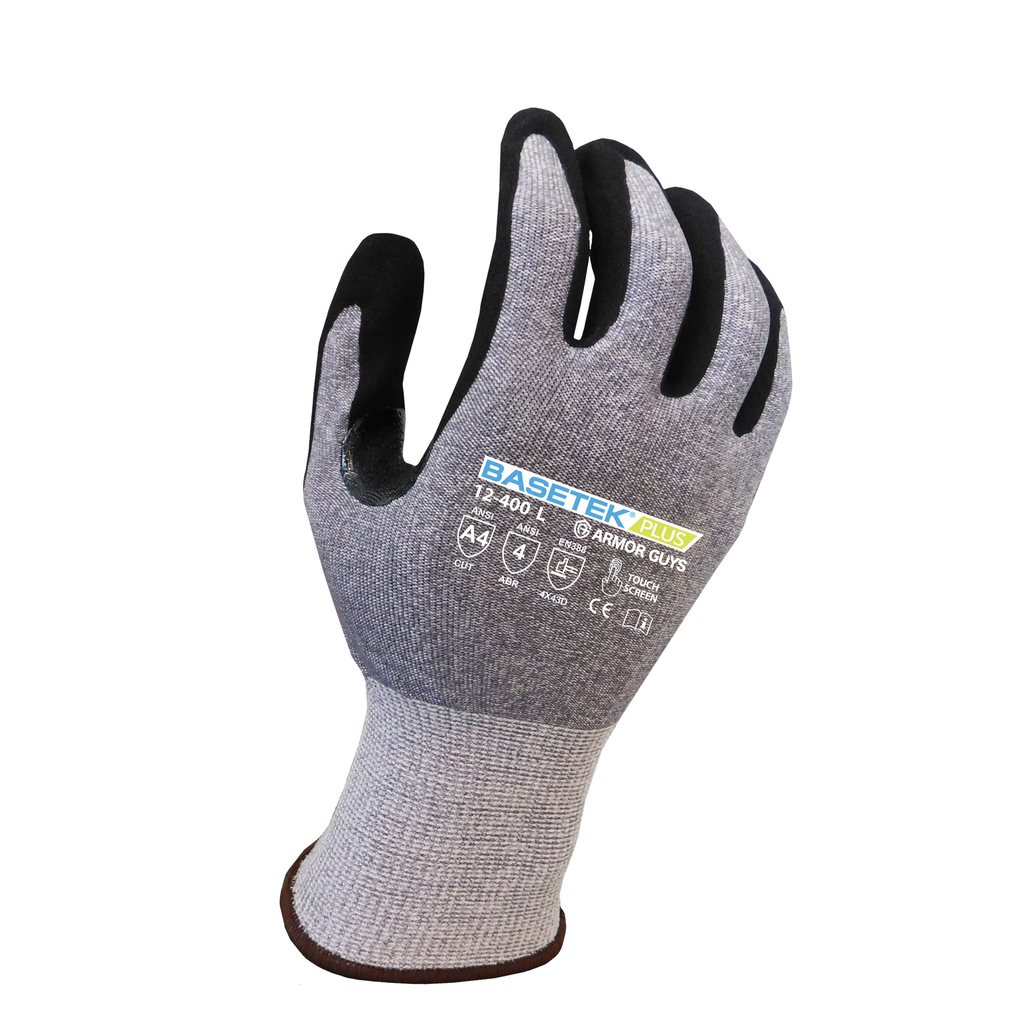 [A-12-400] 18g Gray Basetek® Plus A4 Glove