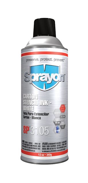 Sprayon Stencil Ink Black, 12oz can