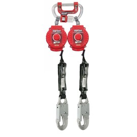 TurboLite Twin Personal Fall Limiter, 6 Ft With Steel Snap Hook