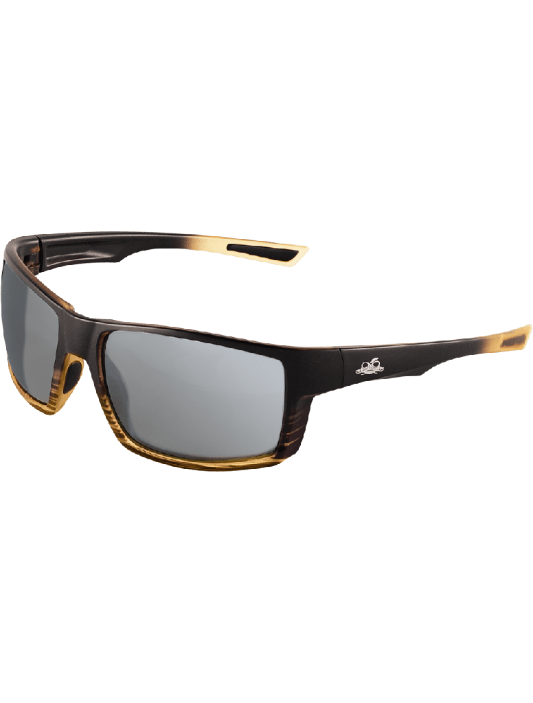 [EP-BH2677AF] Sawfish™ Silver Mirror Anti-Fog Lens, Tortoise/Black Frame Safety Glasses