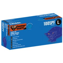 [A-1005PF] Panther-Guard® - Heavyweight Powder-Free Diamond Pattern Nitrile Disposable Gloves, 9 mil