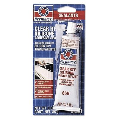 Permatex® Clear RTV Silicone Adhesive Sealants