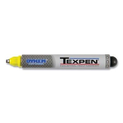 DYKEM® TEXPEN® Industrial Steel Ball Tip Paint Markers, Yellow