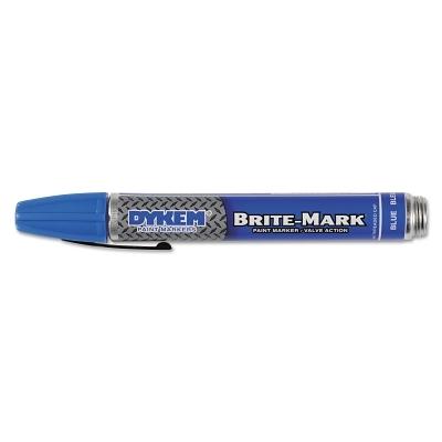 DYKEM® BRITE-MARK® 40 Threaded Cap/Barrel Permanent Paint Markers, Blue