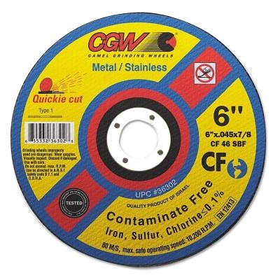 CGW Abrasives Quickie Cut™ Contaminate Free Cut-Off Wheels 36302