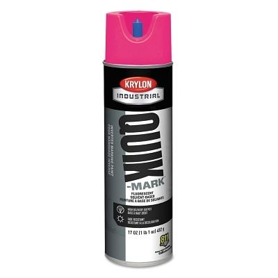 Krylon® Quik-Mark™ Fluorescent Inverted Marking Paints, Fluorescent Hot Pink