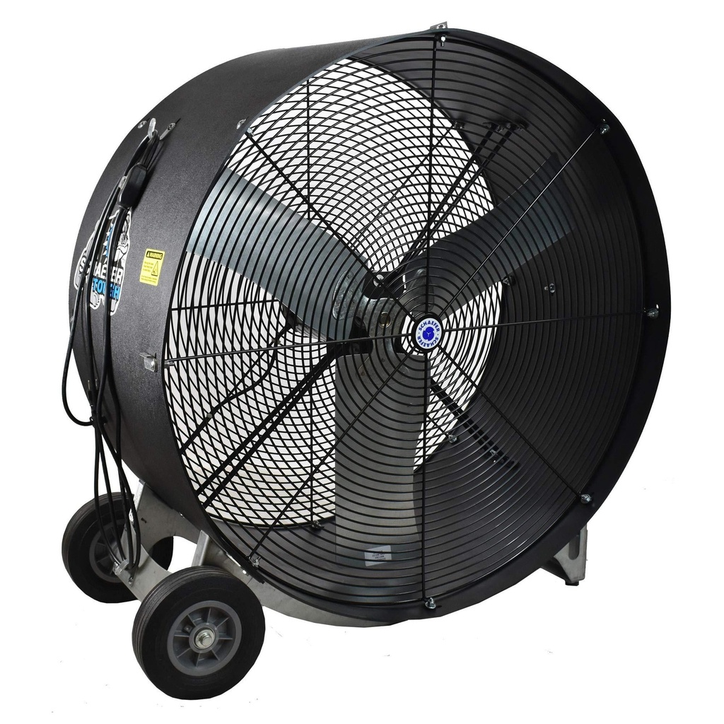 36" Versa-Kool Mobile Spot Cooler Fan, 2-Speed, OSHA Guards, Black