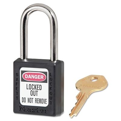 Master Lock® Zenex™ Thermoplastic Safety Lockout Padlocks 410BLK