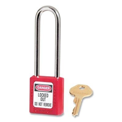 Master Lock® Zenex™ Thermoplastic Safety Lockout Padlocks 410LTRED