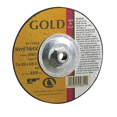 Carborundum Gold AO Depressed Center Wheels 5539504711