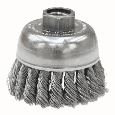 Weiler® Single Row Heavy-Duty Knot Wire Cup Brushes 13286