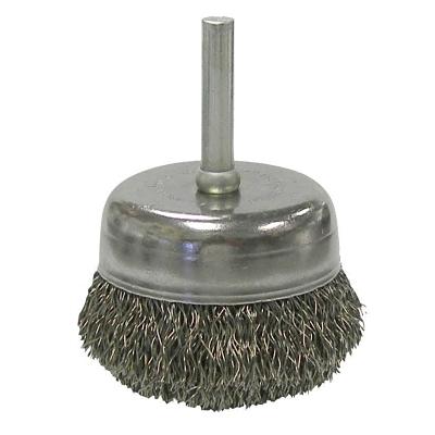 Weiler® Stem-Mounted Crimped Wire Cup Brushes 14306