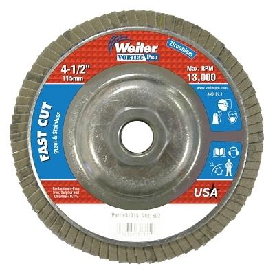 Weiler® Vortec Pro® Abrasive Flap Discs 31315