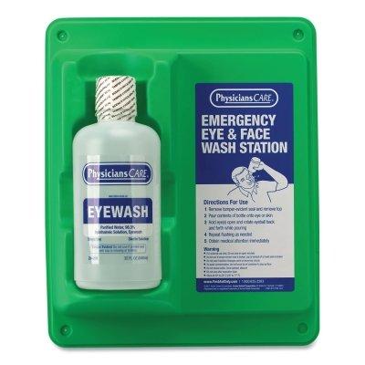 First Aid Only® Eye and Skin Flush Emergency Station/Replacement Bottles