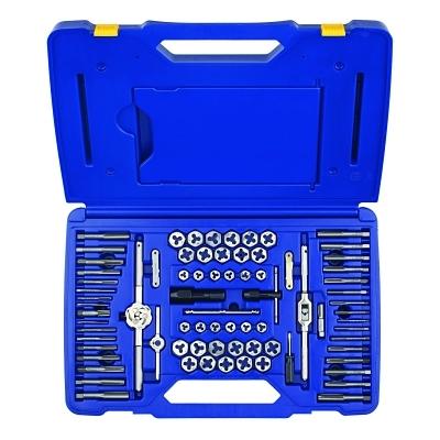 Irwin Hanson® 76-pc Machine Screw / Fractional / Metric Tap & Hex Die Sets