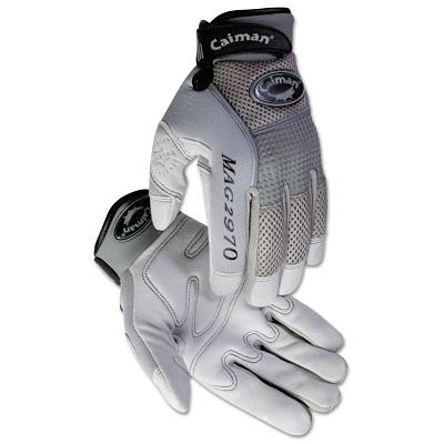 Caiman 2970 Deerskin Padded Palm and Knuckle Protection Mechanics Gloves
