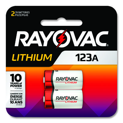 Rayovac® Lithium Photo Batteries RL123A2G