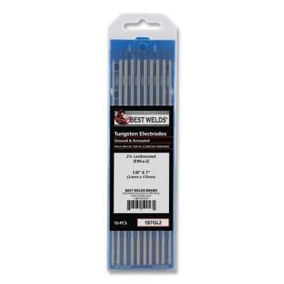 Best Welds 2% Lanthanated Tungsten Electrodes 187GL2