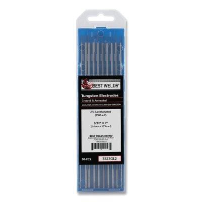 Best Welds 2% Lanthanated Tungsten Electrodes 3327GL2