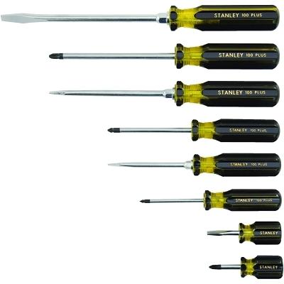 Stanley® 100 Plus® 8 Pc Combination Screwdriver Sets