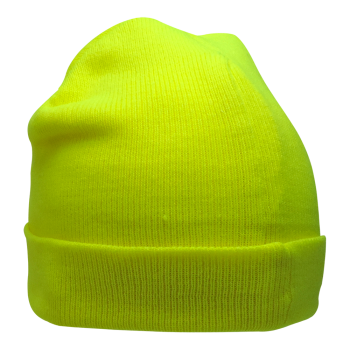 Hi Viz Lime Winter Polyester Stretch Hat