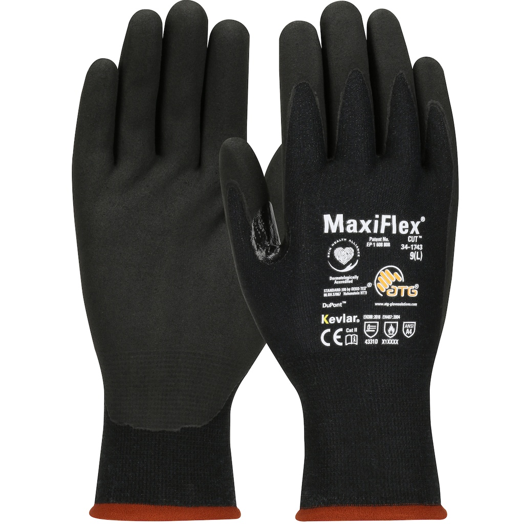 [A-34-1743] MaxiFlex® Cut™ MaxiFlex® Cut™ Seamless Knit DuPont™ Kevlar® Glove