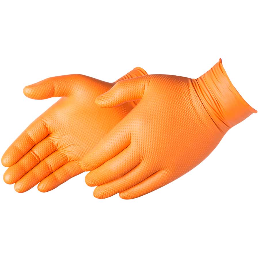 [A-2028HO] DuraSkin® Premium Orange Nitrile Disposable Gloves
