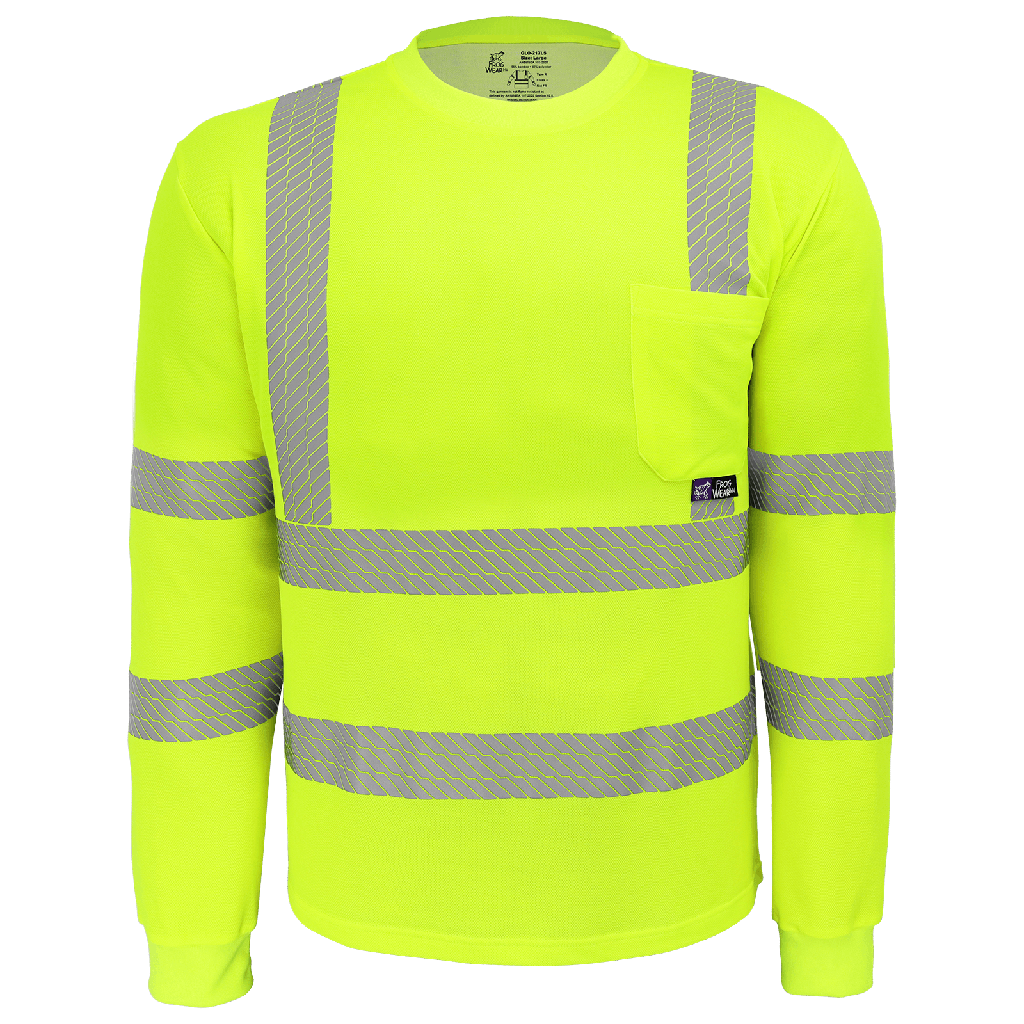 [SA-GLO-217LS] FrogWear® HV Premium High-Performance Self-Wicking Bamboo/Polyester Long-Sleeved Shirt