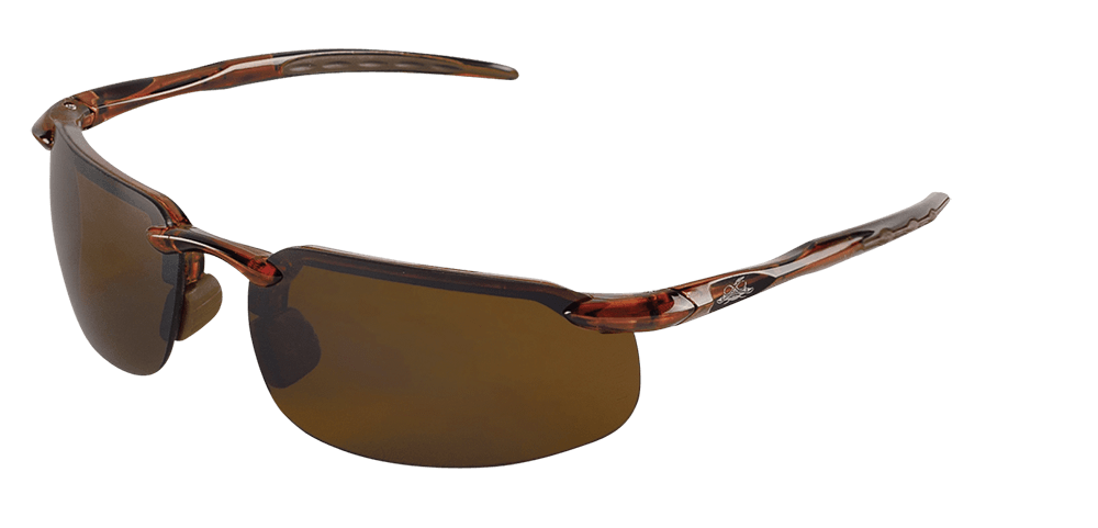 Swordfish® Brown Flash Mirror Lens, Crystal Brown Frame Safety Glasses