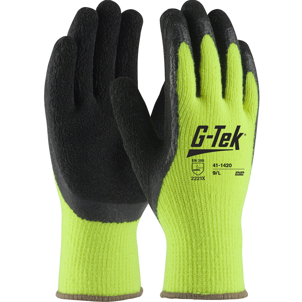 [A-41-1420] G-Tek® Hi-Vis Seamless Knit Acrylic Glove