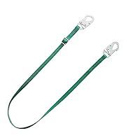 Restraint Lanyard, Adjustable Web, 10 ft L, 36C, Small Steel Snaphooks, Single, 400 lb