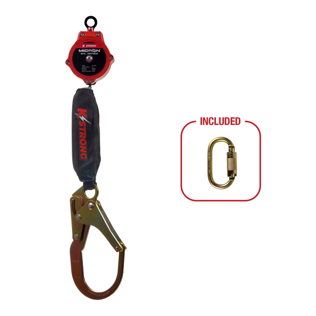 Micron™ 6' SRL with Rebar Hook (ANSI) - Harness Connector Included