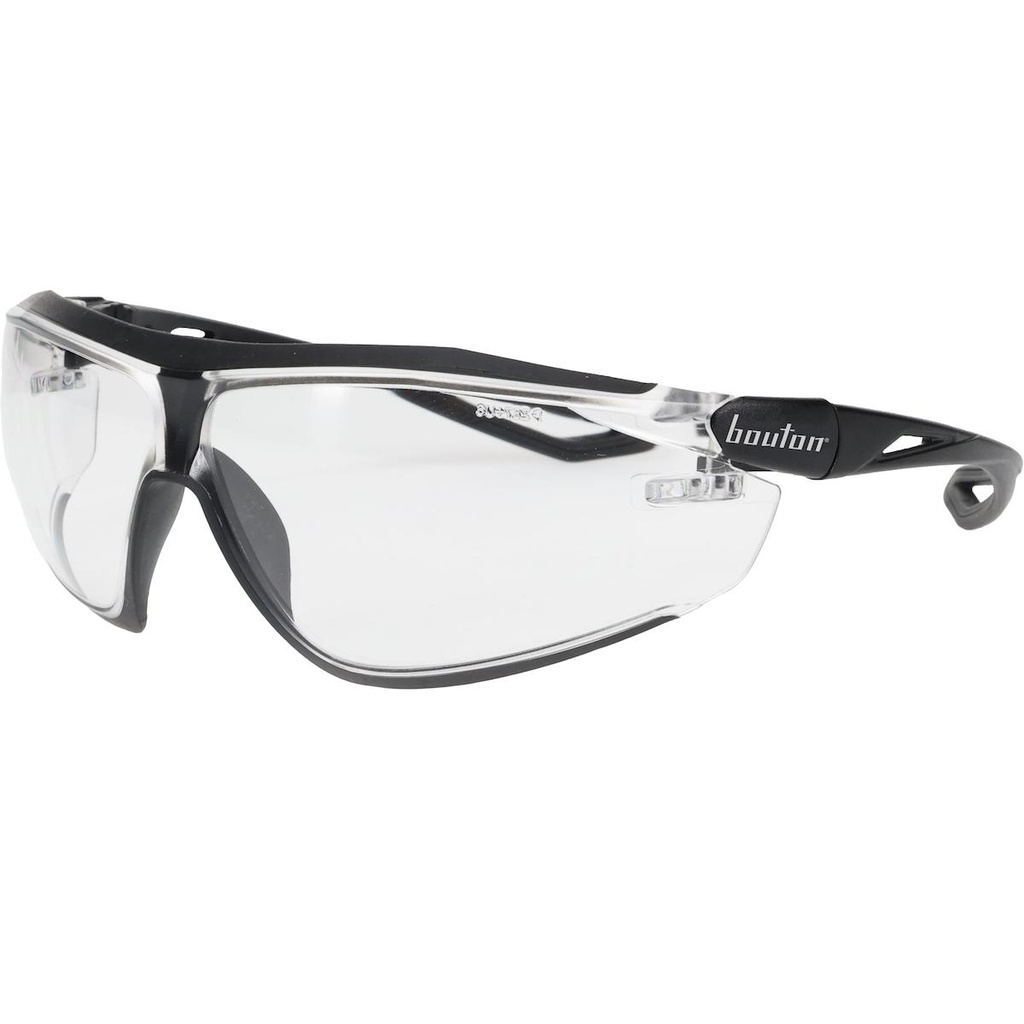 ECO Series™ Bio-Based Full Frame Safety Glasses with Black Frame, Clear Lens and Anti-Scratch / Anti-Fog Coating