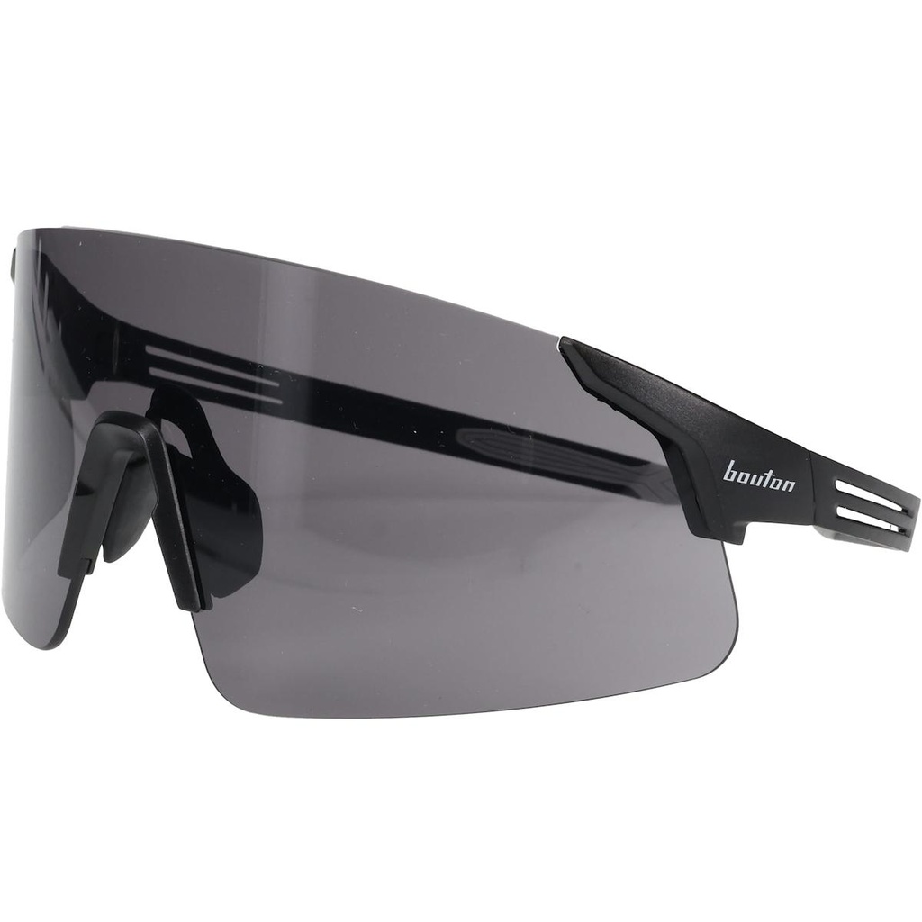 Bouton® Optical Site Boss™ Enhanced Coverage Frameless Safety Glasses, with Black Temples and Gray FogLess® 3Sixty™ Lens Coating