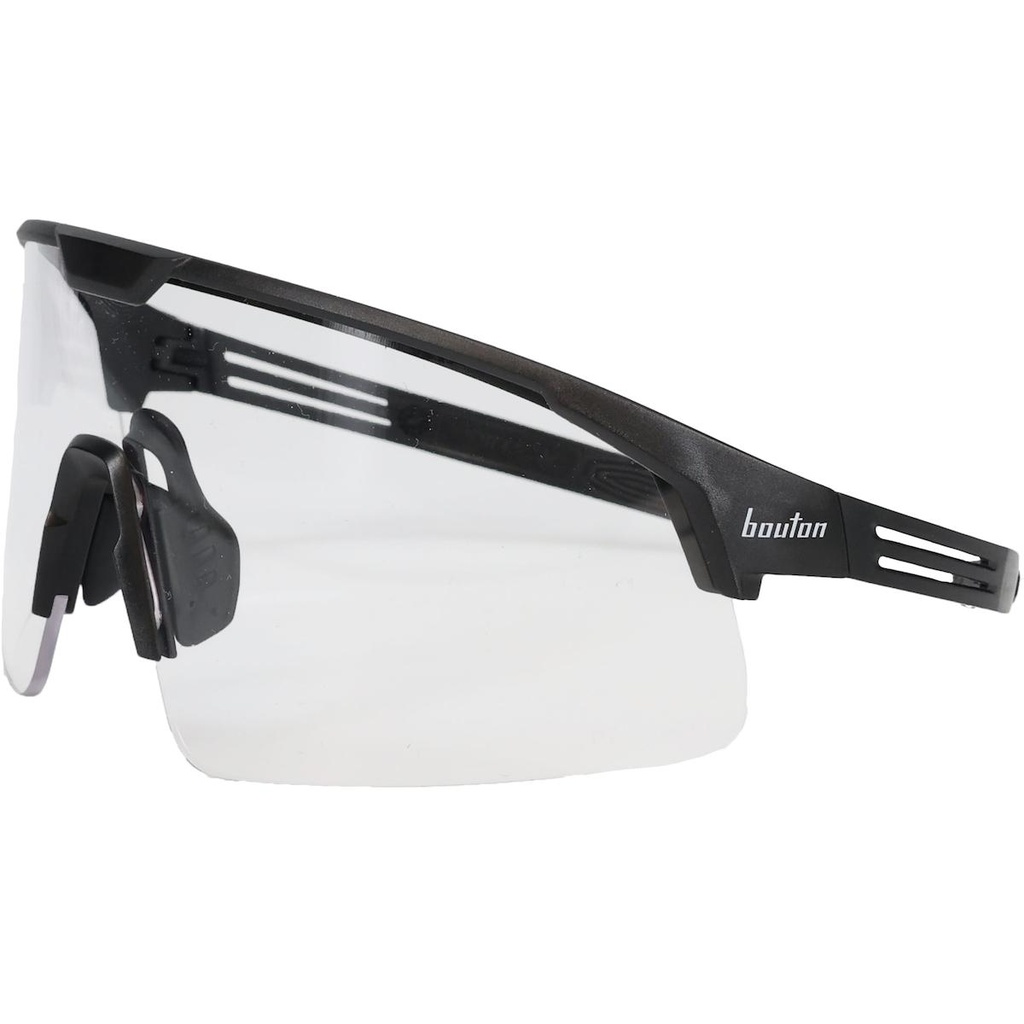 Bouton® Optical Site Boss™ Enhanced Coverage Half-Frame Safety Glasses, with Black Frame and Clear FogLess® 3Sixty™ Lens Coating